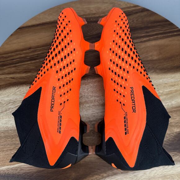 Adidas Predator Accuracy+ FG Men\'s Size 7 Orange Black Soccer Cleats GW4560 New